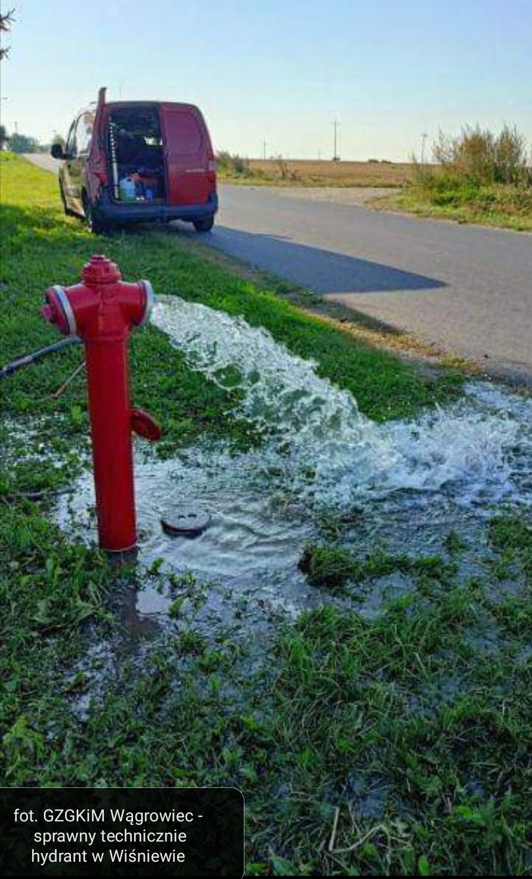 Jest odpowiedź wągrowieckiego GZGKiM na komentarz mieszkanki Wiśniewa o niesprawnym hydrancie