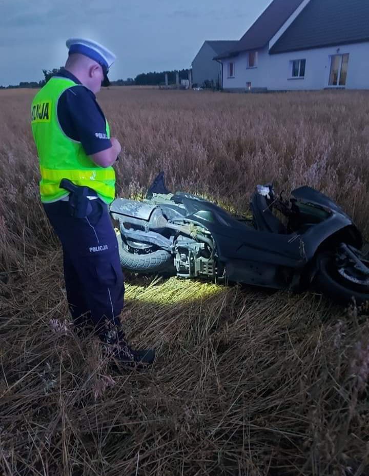 Motocyklista z powiatu wągrowieckiego zginął w wypadku pod Czerniejewem